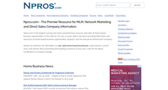 Desktop Screenshot of npros.com