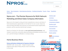 Tablet Screenshot of npros.com